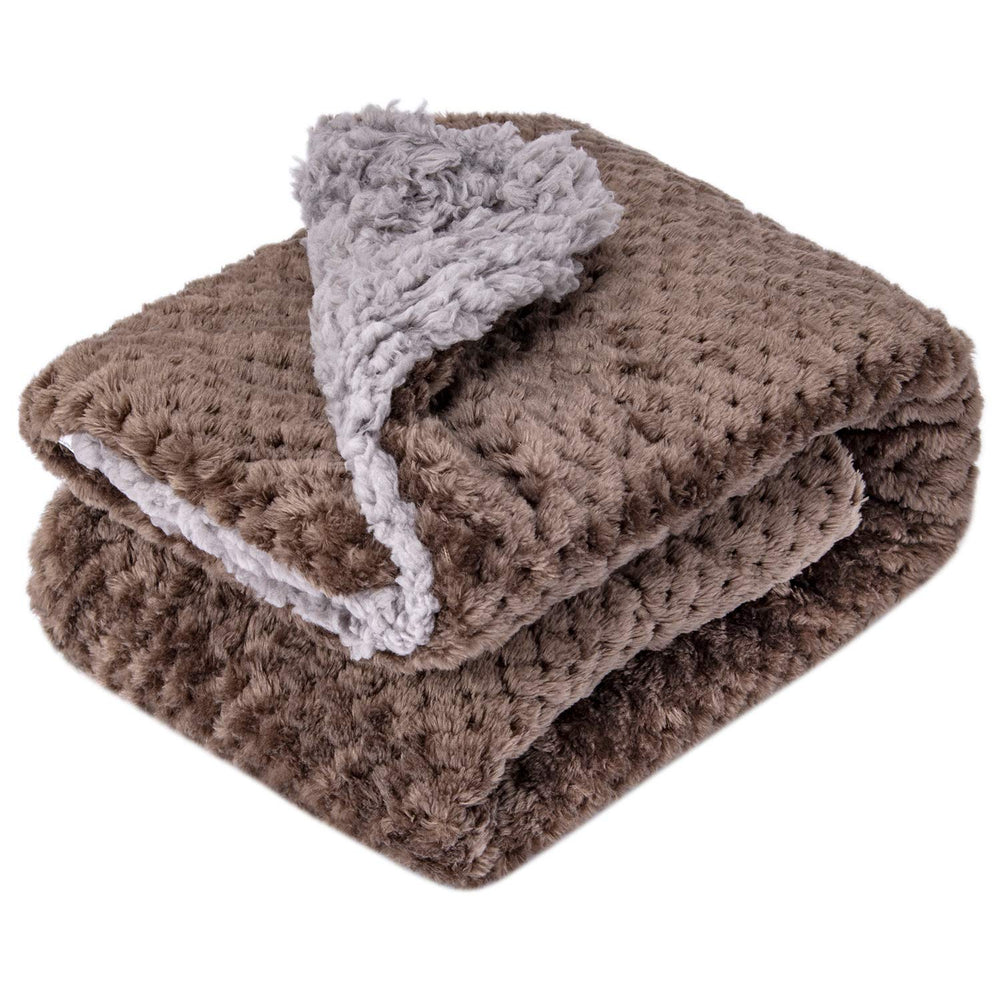 Wonder Miracle fuzzy sherpa blanket for baby offers soft warmth; ideal for crib time.