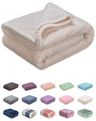 WONDER MIRACLE fuzzy throw blanket folded on a cozy couch for warmth
