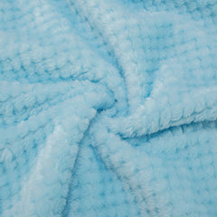 Wonder Miracle fuzzy throw blanket ice blue soft texture ideal for couch snuggling