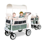 WonderFold Outdoor VW Wagon two-seater front view showing seating and bumper