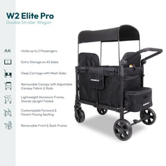 WonderFold W2 Elite Pro wagon collapsible frame for compact storage.