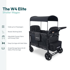 WonderFold W4 Elite interior seats show modular setup for adaptable family adventures