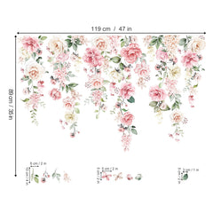 Wondever floral wall art for living room adds color without painting.