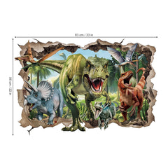 Wondever jungle dino wall decals enhance nursery decor without mess