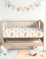 Woodiville Aqua Wonders space pattern sheet supports calm, cozy sleep.