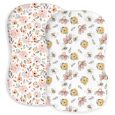 Woodiville baby lounger cover 2-pack showing soft, breathable fabric for a cozy nursery.