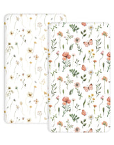 Woodiville butterfly garden pack-n-play sheets; soft, breathable surface for gentle sleep.