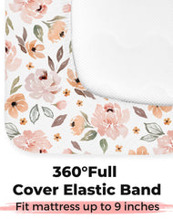 Stain-concealing Daisy Check pattern keeps sheets looking fresh