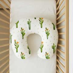 Woodiville cover fits 25x18 inch pillows for a seamless nursing setup.