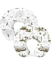 Woodiville nursing pillow cover in soft knit fabric for baby comfort