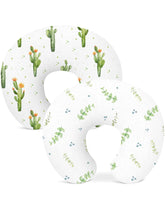 Woodiville nursing pillow cover in soft-stretchy material for baby's comfort.