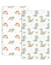 Woodiville pack n play sheets with jersey-knit fit for smooth, baby-friendly sleep.