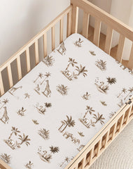 Woodiville Nature-Inspired sheets blend pattern with easy-care durability