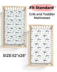 Woodiville two-pack baby sheets for easy nursery rotation