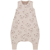 Woolino 4-Season sleep bag with feet openings for flexible movement.