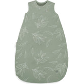 Woolino Sage sleeping bag front view with soft merino lining and organic cotton outer for year-round comfort.