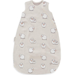 Woolino sleeping bag with closed zipper showing snug design for safety