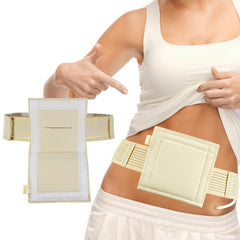 WoundWarrior feeding-tube-belt pouch with slit secures tubes during daily activities.