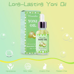 Wovarkie Yoni Oil bottle showing gentle pH balance application