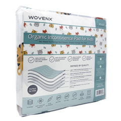 WOVENX five-layer absorbent pad keeps bedding dry overnight