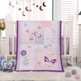 Wowelife butterfly comforter brightens a baby girl's crib