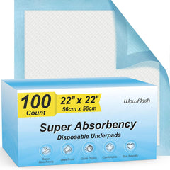 Wowflash 5-layer underpad for floor protection and leak prevention