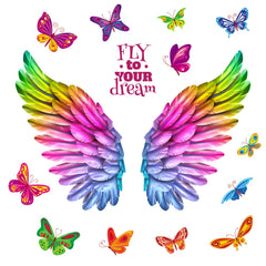 WOYINIS butterfly accents wall sticker adds playful charm to bedrooms.