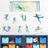 WOYINIS soccer player silhouette on a bright splash background sparks imagination in kids.