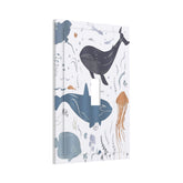 Wpshijia sea-animal wall plate adds playful nursery decor and easy switch access.