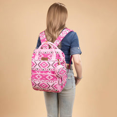 Wrangler Aztec Backpack changing pad included for on the go diaper changes