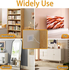 WRICHEAR anti-tip straps secure a dresser to the wall for added stability