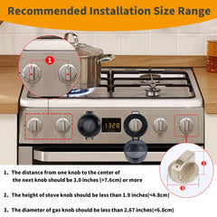 WRICHEAR translucent knob covers on stove allow visibility
