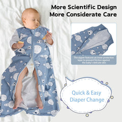 Wrrernsin sleep sack wide-bottom design offers extra legroom for movement