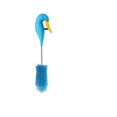 WSOQYEO water bottle cleaner semi-automatic blue reaches corners for a thorough clean.