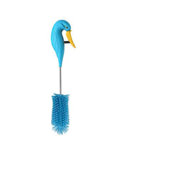 WSOQYEO water bottle cleaner semi-automatic blue reaches corners for a thorough clean.