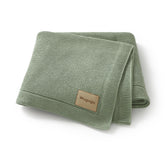Wugugu baby blanket 30x40 knit close-up shows ultra-soft breathable cotton