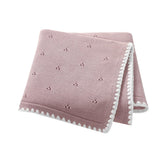 Wugugu baby knit blanket ultra-soft blanket for newborn comfort