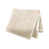 Wugugu baby blanket knit soft swaddle texture offers gentle warmth and breathable comfort.