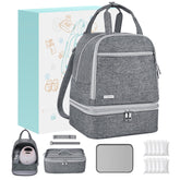Wurzfolk breast pump bag insulated cooler keeps milk cool during commutes.
