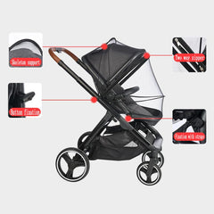 WVMKOR breathable 190T polyester stroller cover keeps baby cool and shaded