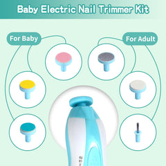 WXA silent electronic nail filer shown with 360-degree rotation.