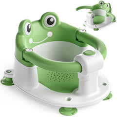 WyfKyd baby bath seat with 360 surround keeps baby secure during bath time.