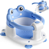 WyfKyd baby bath seat front view shows secure 360° surround design for safe bath time.