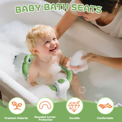 WyfKyd bath seat shows four suction cups for stable attachment on tub surfaces.