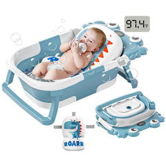 WyfKyd collapsible baby tub folded showing compact storage design