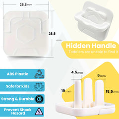 Wynsom 3-prong plug covers fit standard outlets securely and discreetly.