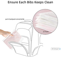 WYSLP leakproof-liner bib prevents spills during feeding.