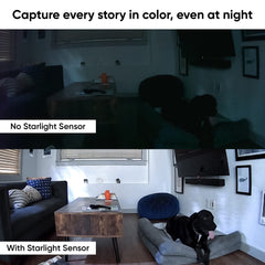 Wyze Cam Pan v2 live stream on a smart screen.