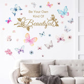 X-xdaonl colorful butterflies wall sticker brightens walls with cheerful charm.