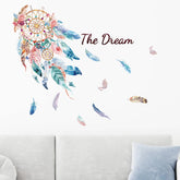 X-xdaonl dream catcher feathers wall stickers brighten kids' rooms with removable decor